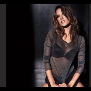 Sheer Victoria’s Secret Long Sleeve Top